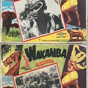 Wakamba (1955) Original Mexican Lobby Cards