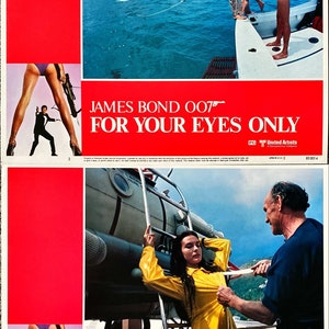 For Your Eyes Only (1981) 3x lobbykaarten - James Bond