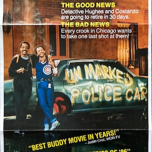 Running Scared, poster del film australiano daybill &#39;86 Billy Crystal