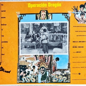 1542 Enter the Dragon Bruce Lee Mexikanische Film Lobby Karte