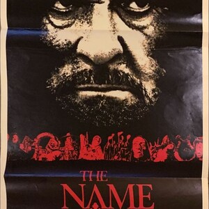 El nombre de la rosa, Aust daybill '86 Der Name der Rose, gran arte de Sean Connery como monje