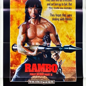 Rambo First Blood Pt 2 (1985) One Sheet Movie Poster
