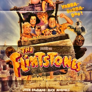 2231 Flintstonowie 1sh 1994 John Goodman, Rick Moranis, Drew Struzan sztuka