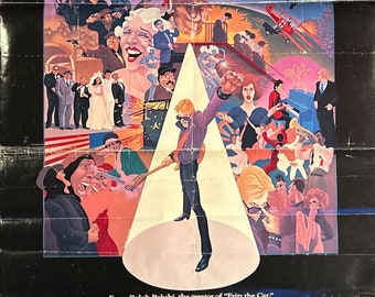 American Pop (1981) Original Movie Poster, cool rock & roll art, Ralph Bakshi