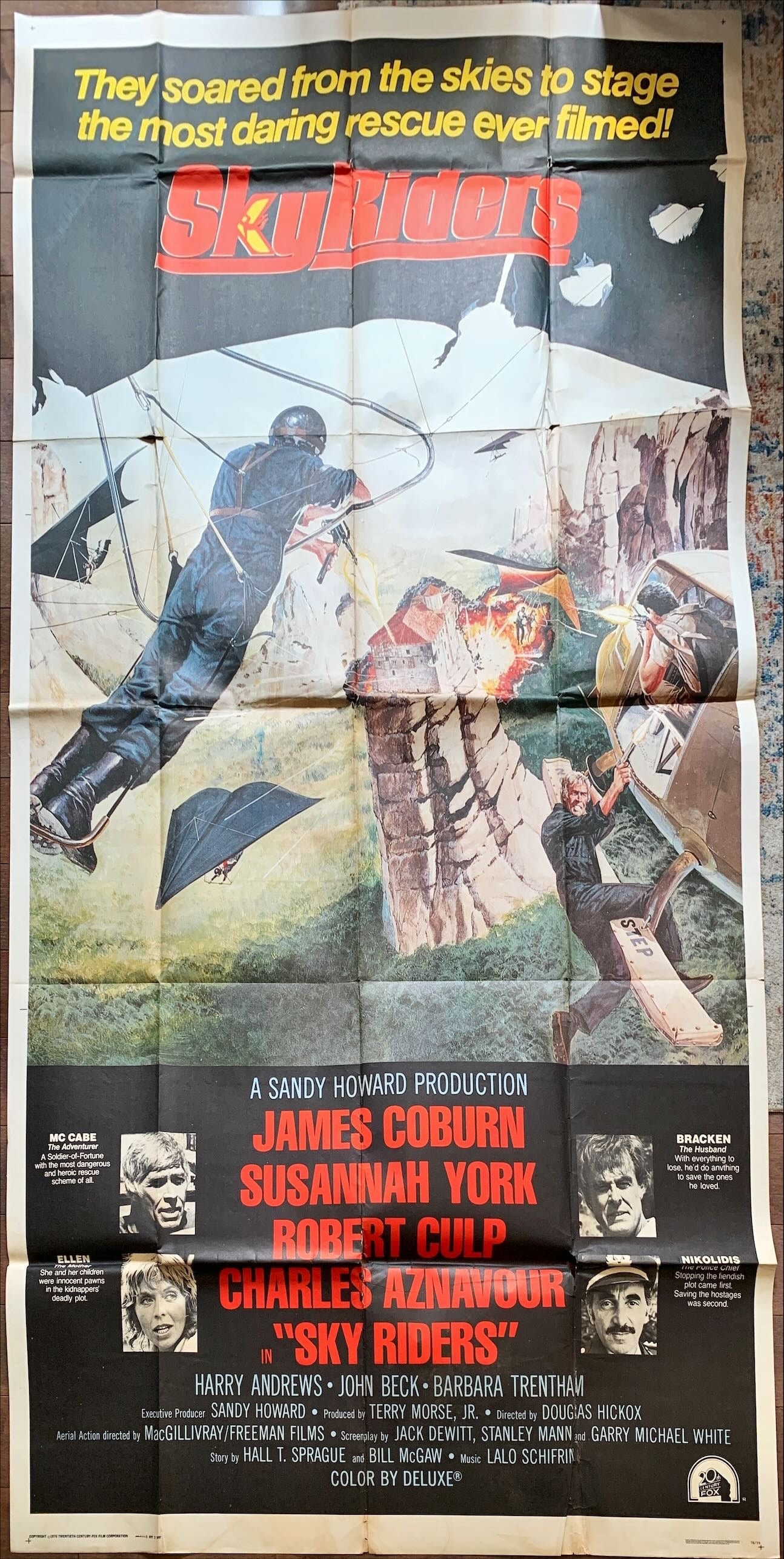 Sky Riders Images Sky Riders (1976) Movie Poster, James Coburn, Hang-gliding Action - Etsy