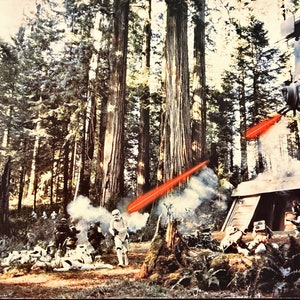 Return of the Jedi (1983)Original 20x30 Oversized Still, Han Solo, stormtroopers, AT-ST walker, Ewoks