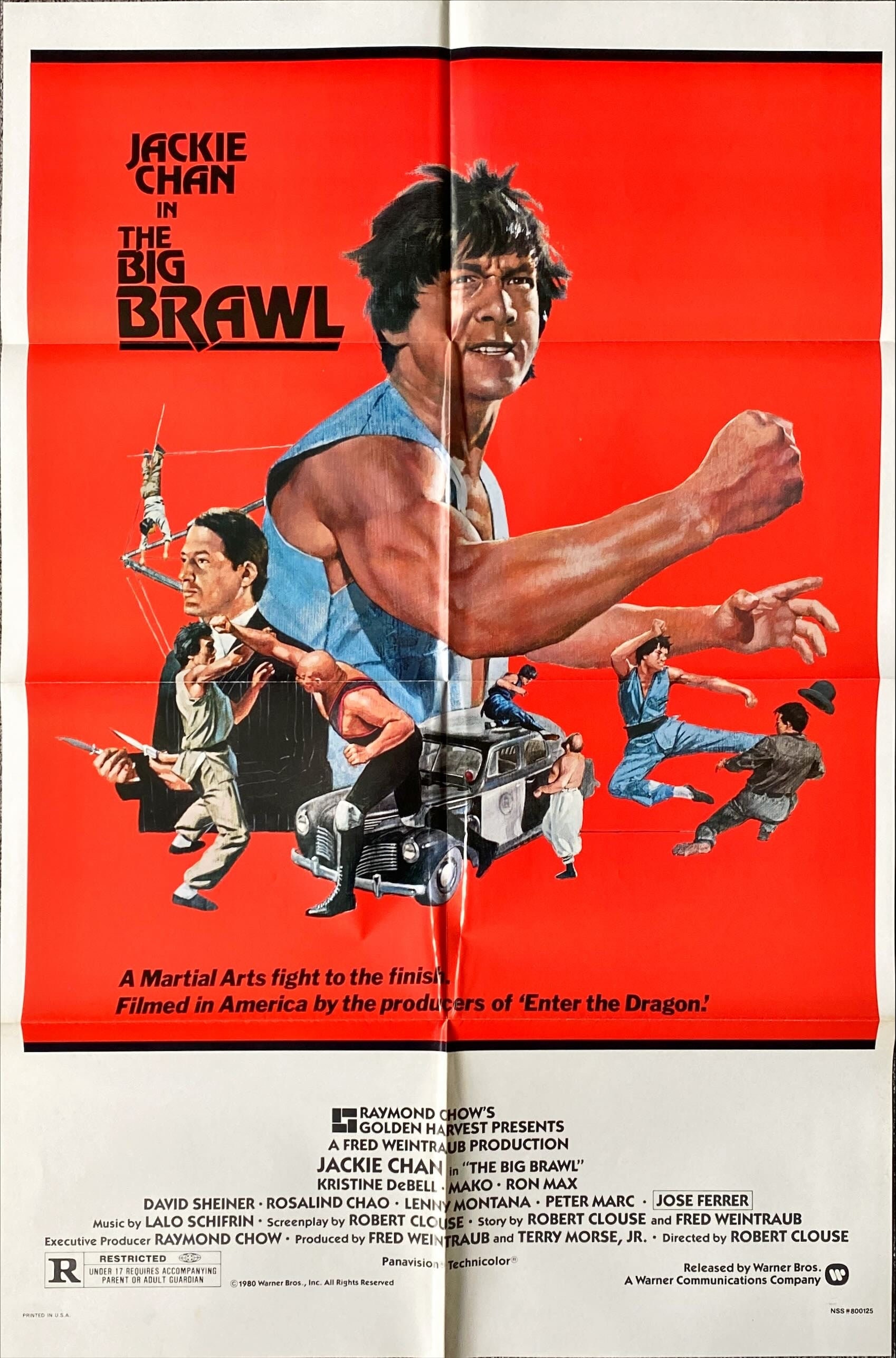 ブラッキー　ポスター Big Brawl (1980) One Sheet Movie Poster - Early Jackie Chan