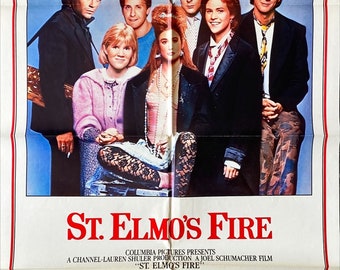 St. Elmos Fire (1985) One Sheet Movie Poster - Lowe, Moore, Estevez