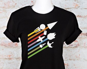 Sci-Fi Spaceship T-Shirt: Retro Geeky Starship Graphic Tee