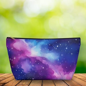 Universe Galaxy Nebula Stars Cosmetic Makeup Travel Accessory Zipper Pouch -  Unique Cosmic Outer Space Galactic Cosmos Starry Night Sky