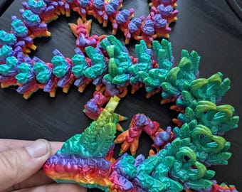 Light Heart Feather Dragon - 3D Printed Fantasy Dragon - Cinderwing3D Design