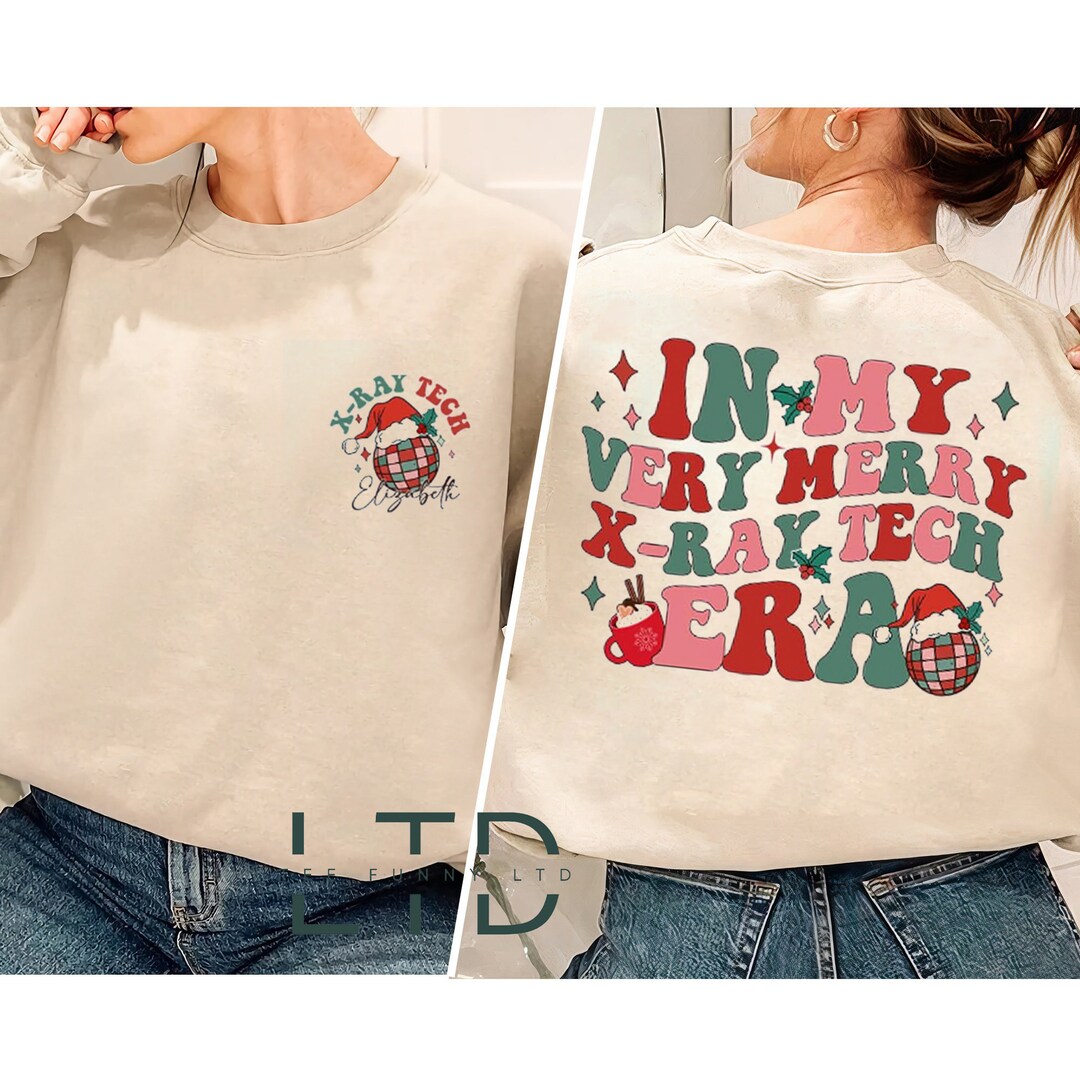 Personalizado en mi camisa veterinaria Merry Xray Tech Era Etsy España