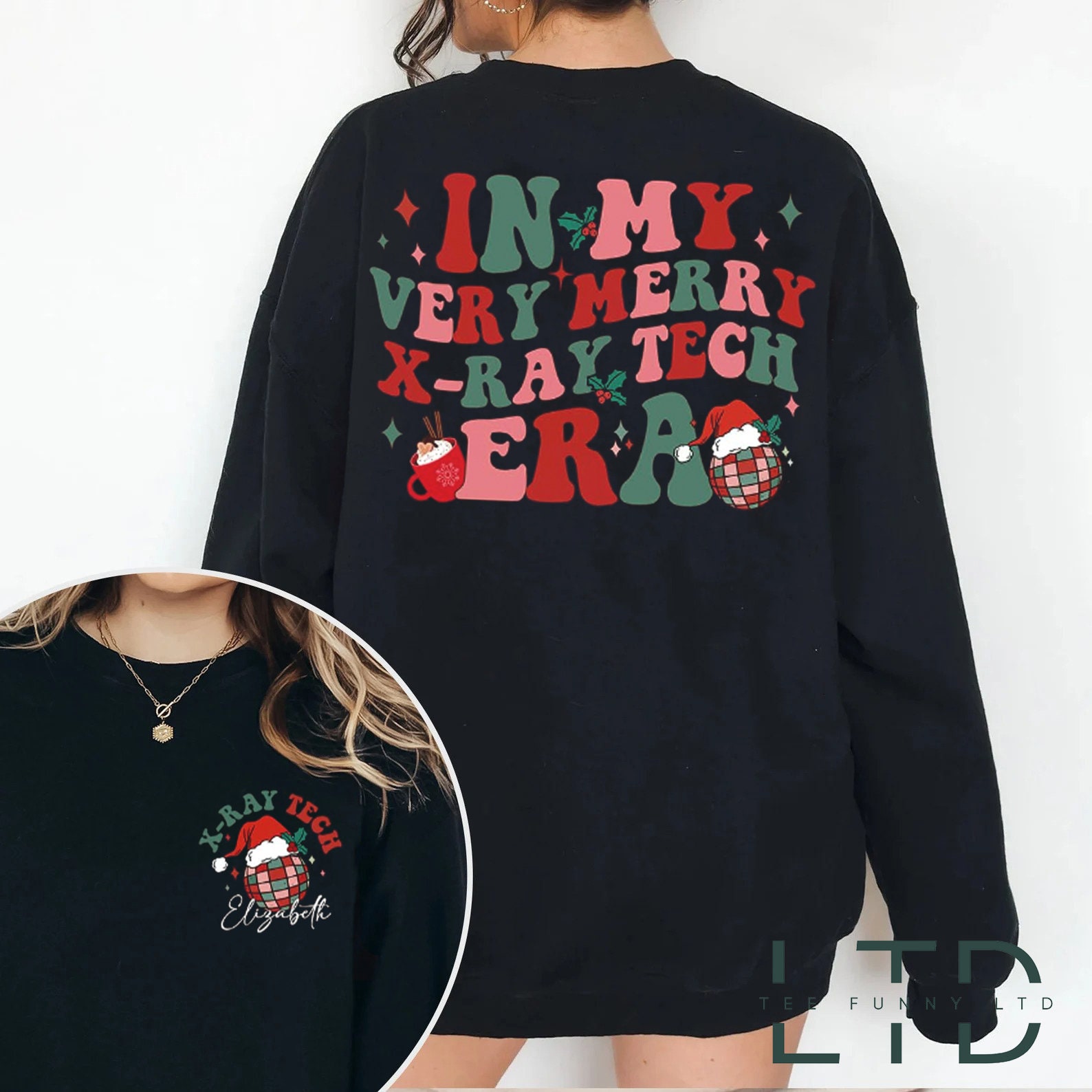 Personalizado en mi camisa veterinaria Merry Xray Tech Era Etsy España