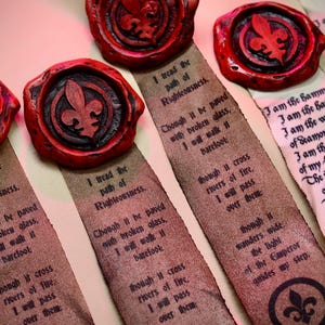 Battle Sisters Purity Seal Pin Brooch: Fleur de Lis, Sturdy Resin sign