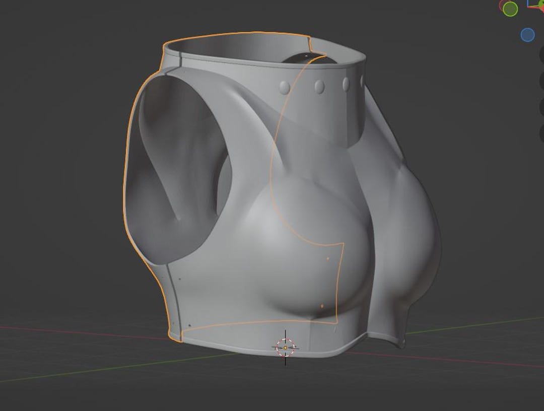 Chest Armor STL File for 3D Printing / Women's Armor Protection Knight ...
