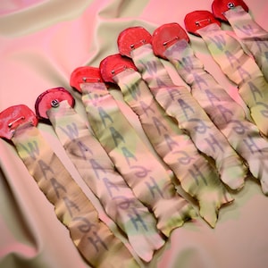 Purity Seal; ork wagh seal pin brooch red reflective mirror sign image 3