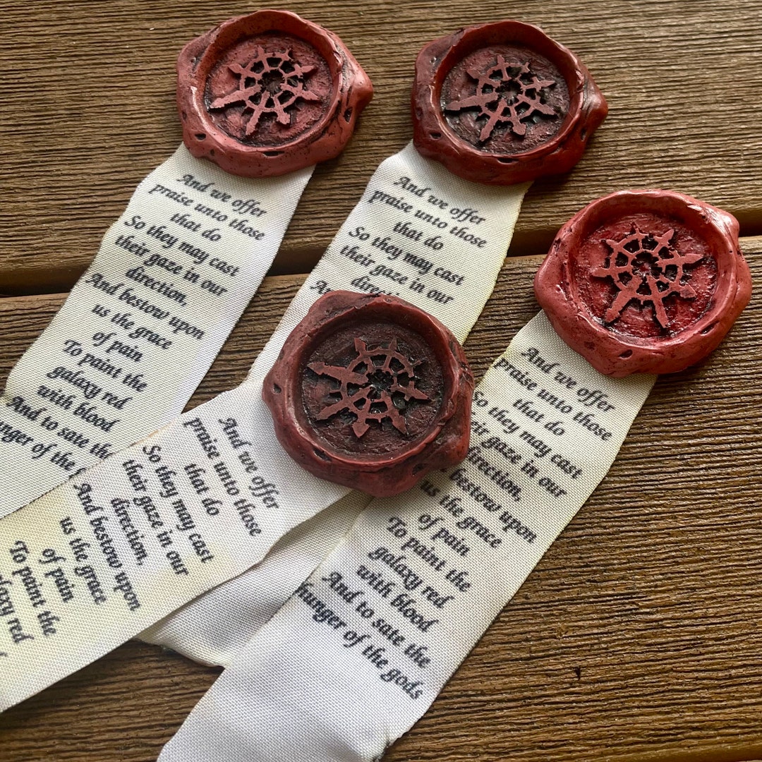 Chaos Impurity Seal; Star Sturdy Resin Seal Pin Brooch Red Sign - Etsy