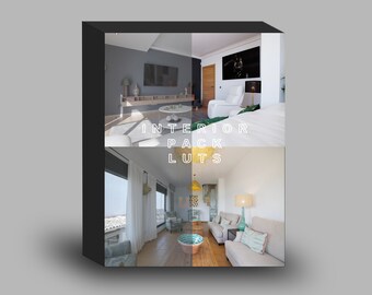 Intérieur 8 luts pack montage avancé / davinciresolve / final cut pro / premierepro / luts / immobilier