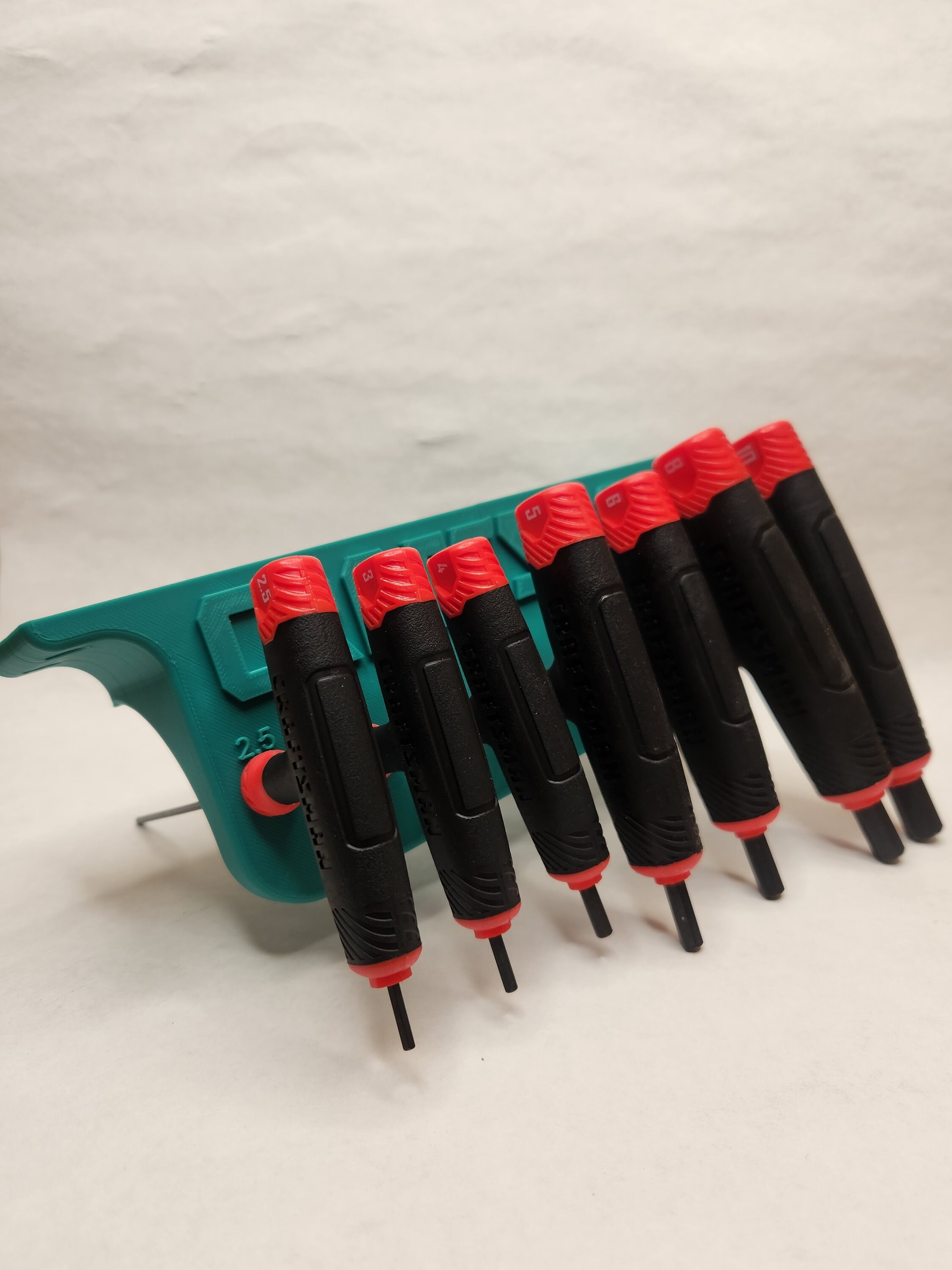 Wall Mount T handle Craftsman Allen torx Wrench Holder Metric