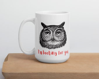 Estoy gritando por ti Taza blanca brillante
