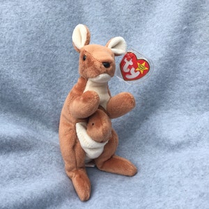 Vintage Ty Beanie Baby &quot;Pouch&quot; the Kangaroo 1996