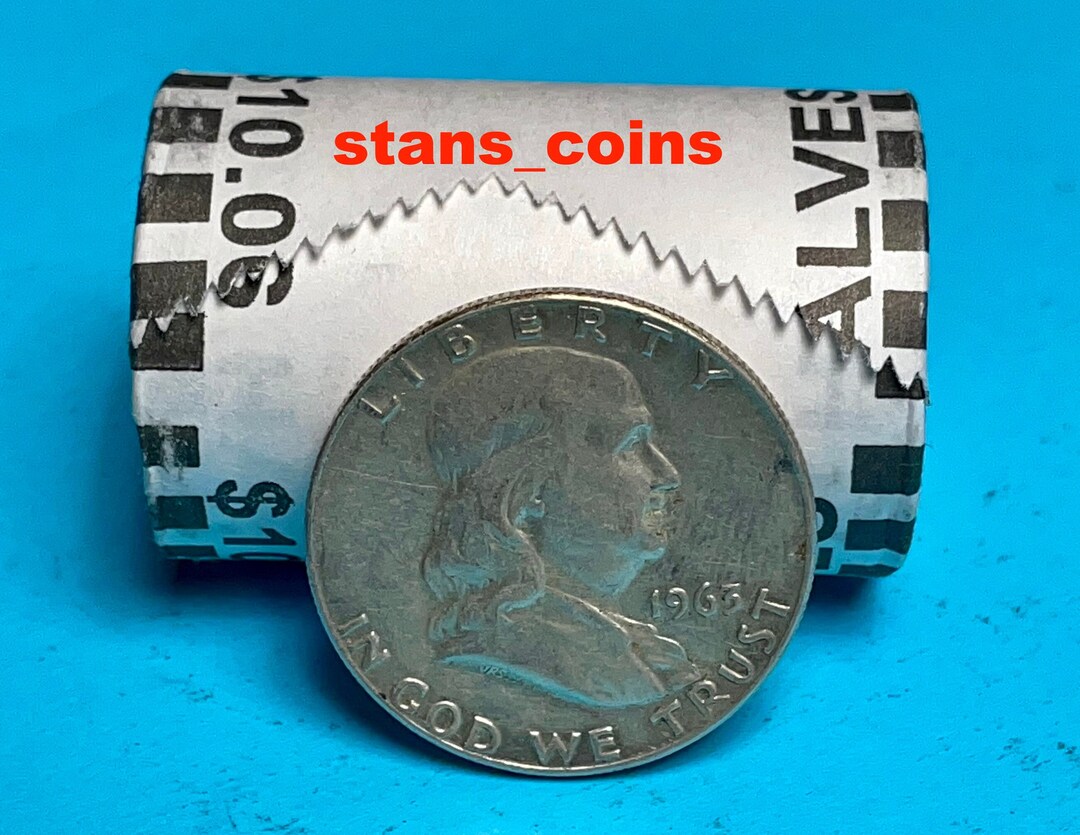 Sealed Half Dollar Coin Roll With FREE Silver Ben Franklin Etsy