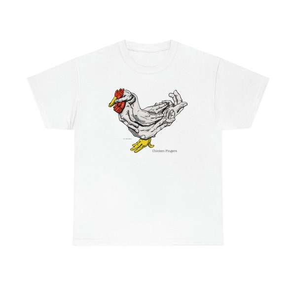 Chicken Fingers Unisex Heavy Cotton Tee