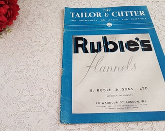 Vintage July 1949 English Tailor and Cutter Trade Magazine