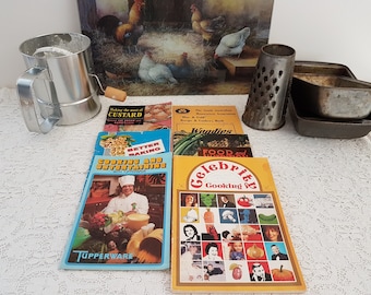 6 Vintage Produkt Kochbücher, Tupperware Foster Clarks