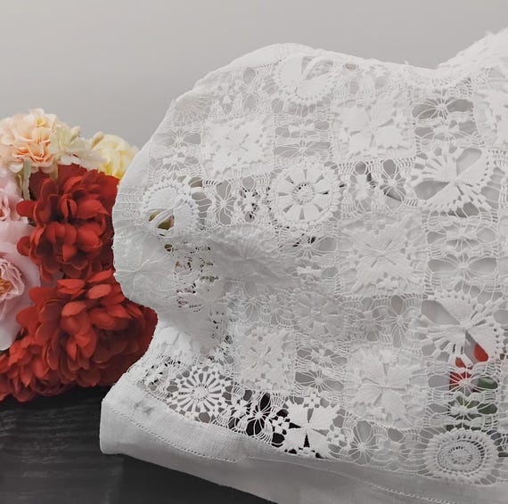 英国 アンティーク レースのティーコジー英国 アンティーク レースの