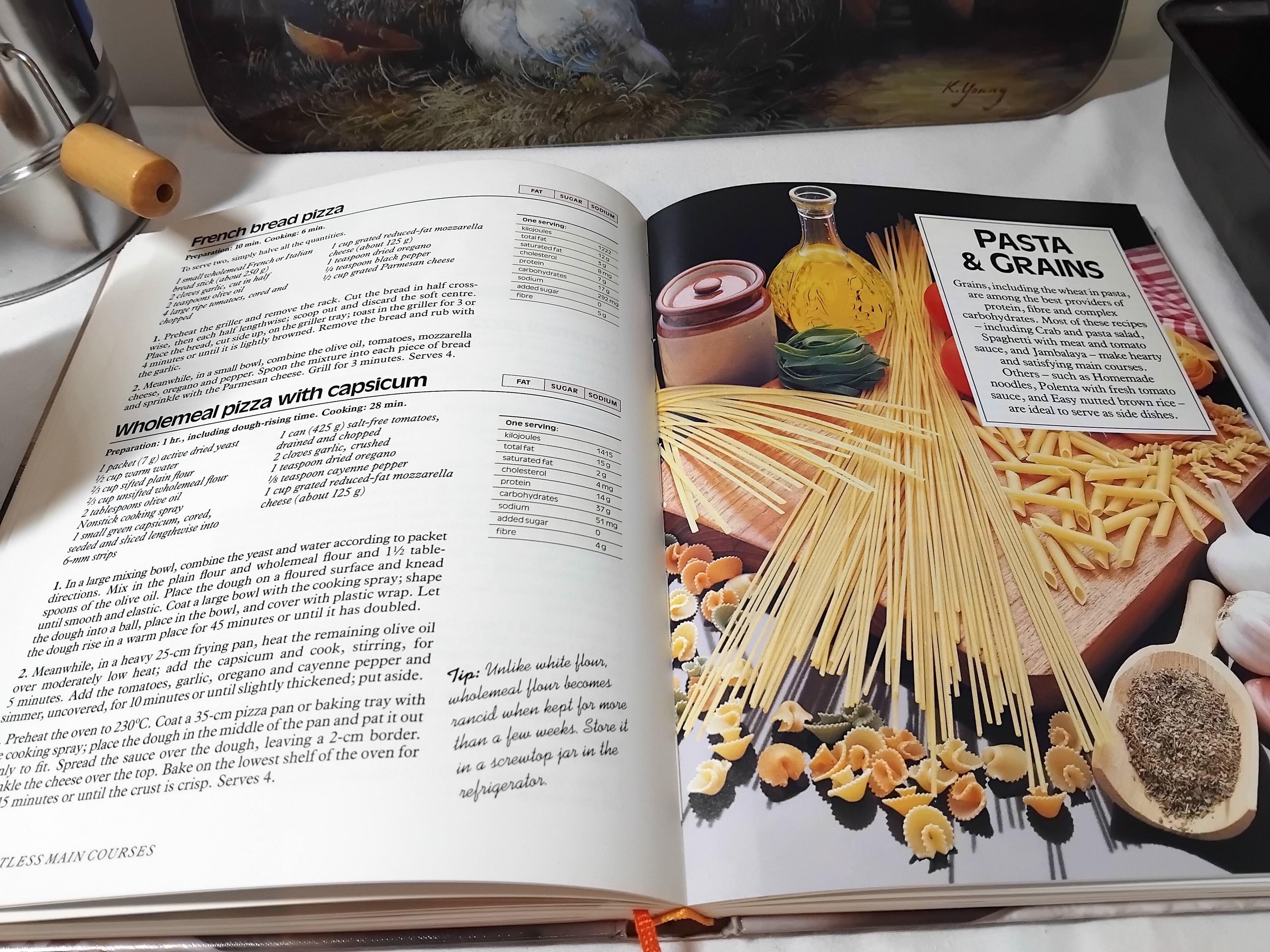 1990年代のヴィンテージ版リーダーズダイジェスト料理本、ヘルシー