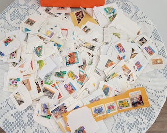 200g Bulk Australian 70s 80s 90s Postage Stamps, Used Vintage Stamps