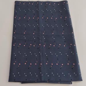 Birch Midnight Dots Blue Pink Fat Quarter Fabric, Cotton Quilting Fabric 52cm x 55cm