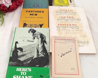 6 70s Biography and Autobiography Books Bundle, Australian & English Stories