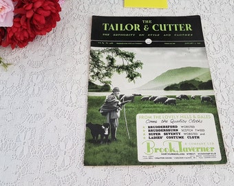 Vintage January 1949 English Tailor and Cutter Trade Magazine
