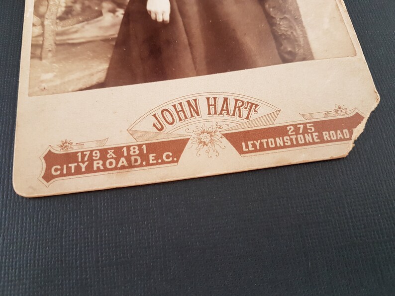 Antique Vintage Victorian Photograph, Young Lady Portrait Photograph, Sepia Potrait image 4