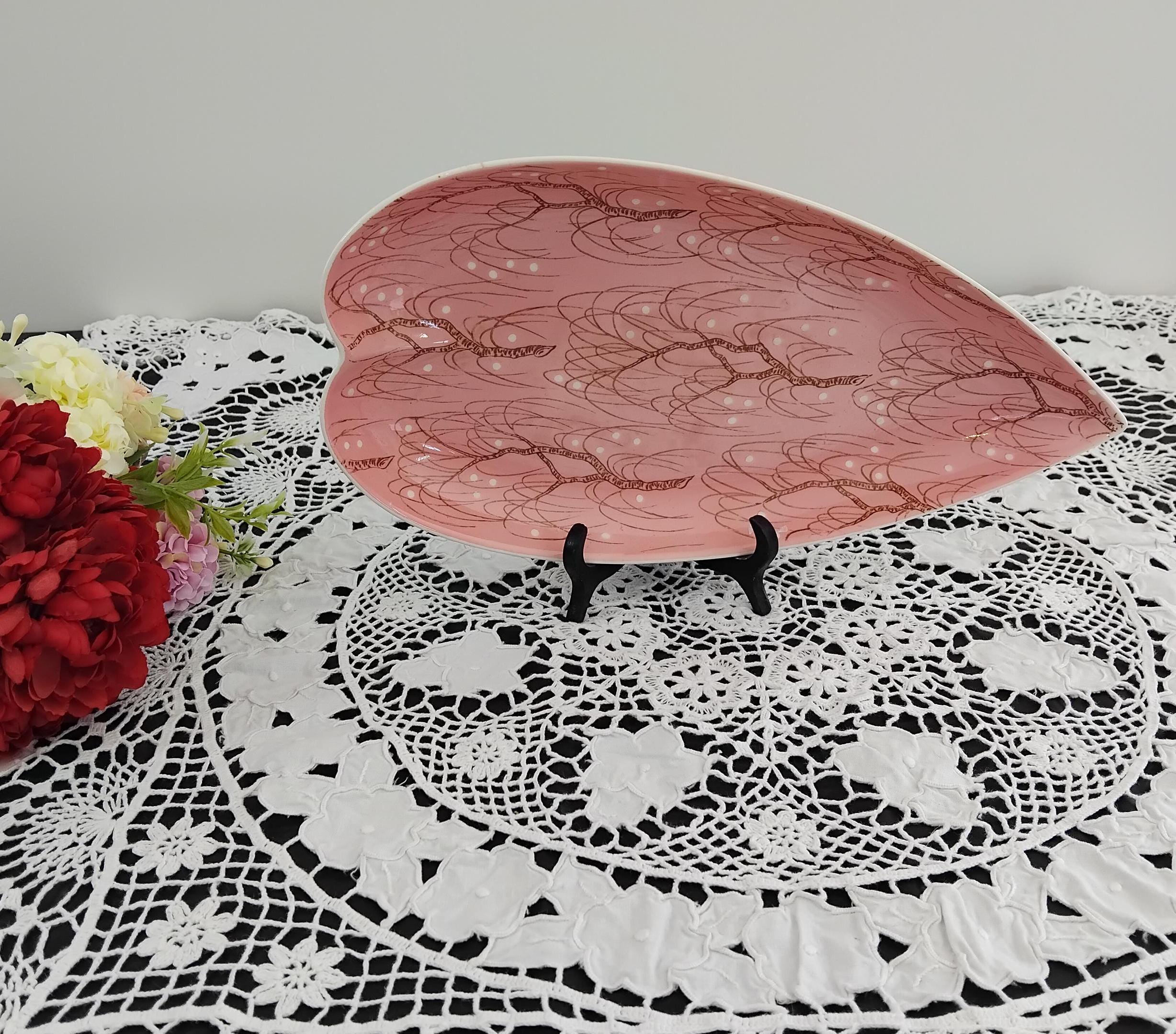 Vintage Mid Century Pink Royal Winton Grimwades Serving Dish, Decorative Plate