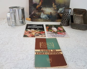 3 livres de cuisine vintage pour réfrigérateur/congélateur du milieu du siècle, Westinghouse Kelvinator Defender