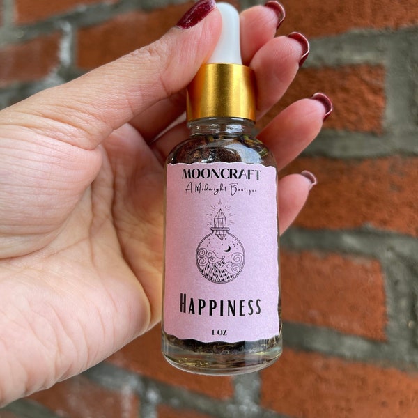 Happiness Oil | Ritual Oil | Intention Oil | Witchcraft Supplies | Conjure Oil