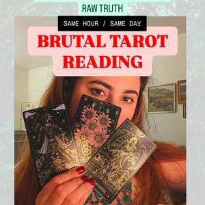 Brutally Honest Tarot Reading - NO SUGARCOATING - Raw Truthfuly Clarity -  Intuitive Psychic Reading - Real Talk Tarot Spread