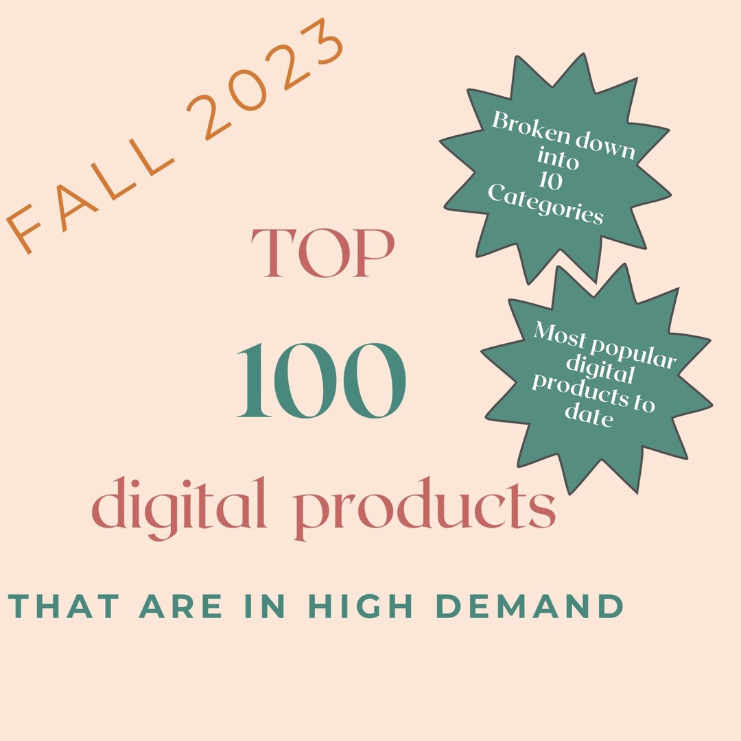 100 Digital Product Ideas Top Digital Products for Fall Etsy