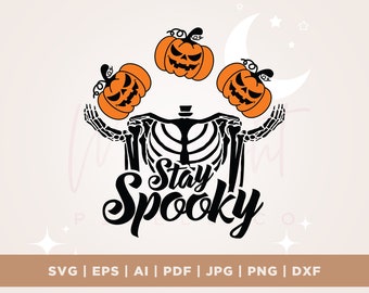Halloween Svg, Halloween, Spooky Season png, Vintage Halloween png, Pumpkin png, Cricut, Png, Svg, Skeleton Svg, Halloween skeleton Design