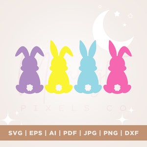 Easter Bunny Peeps SVG Digital Download, Easter Clipart, Marshmallow Peep Shirt - Easter Candy Peeps Cut File Cricut, png, dxf, eps, viny