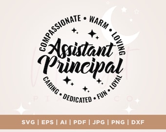 Assistant Principal Svg, Cricut, Png, Svg, sublimation, Vice Principal svg, Back to School svg, School Staff Gift SVG, Cut file, iron on