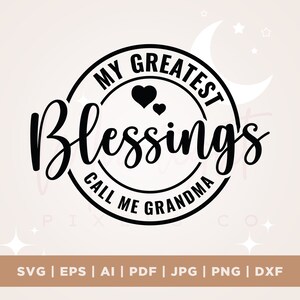 Mein größter Segen nennen mich Oma SVG, Oma SVG, Großmutter SVG, Oma Geschenk SVG, Oma Shirt SVG, Cricut, Png, SVG, Sublimation