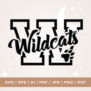 Wildcats SVG, Wildcats Football, Wildcats Baseball, Wildcats Soccer, Wildcats Basketball svg, Cut File, Cricut, Png, Svg, sublimation