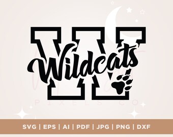 Wildcats SVG, Wildcats Football, Wildcats Baseball, Wildcats Soccer, Wildcats Basketball svg, Plik do cięcia, Cricut, Png, Svg, sublimacja