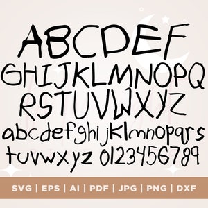 Kinder handgeschriebene digitale Schriftart, niedliche Handschrift Schriftarten, Halloween Schriftart, Cricut, niedlich, handgeschriebene Schriftart, Kinderschrift, Kritzelschrift, Schriftzug