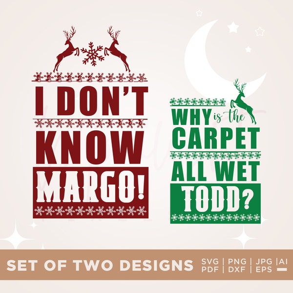 Christmas Vacation Todd And Margo Svg, Couple Christmas Svg, Christmas Svg, Ugly Christmas Svg, Funny Christmas, Couples Svg, svg png dxf