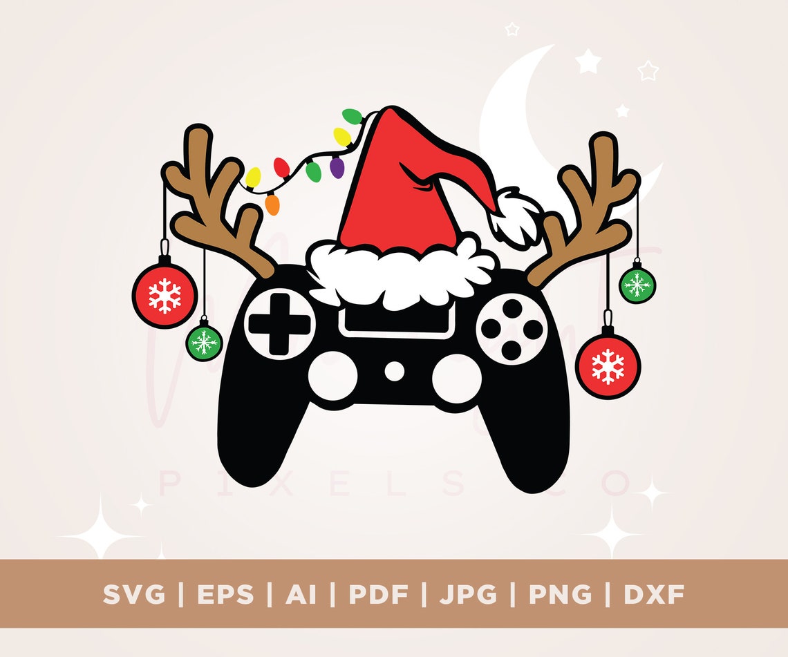 Christmas Game Controller Svg, Christmas Png, Game Controller Png ...